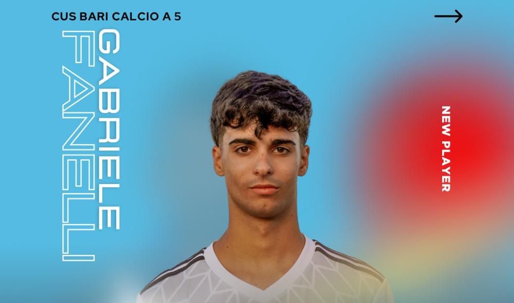 #futsalmercato, CUS Bari: Gabriele Fanelli entra nella batteria dei laterali