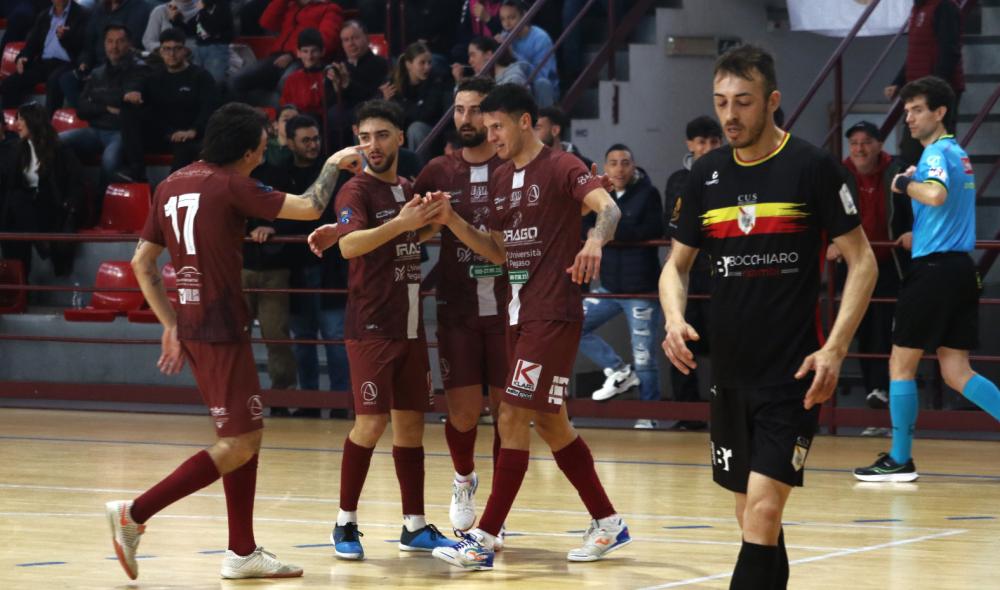 La Drago Acireale va tre volte sotto poi la ribalta: battuto al PalaVolcan il CUS Palermo