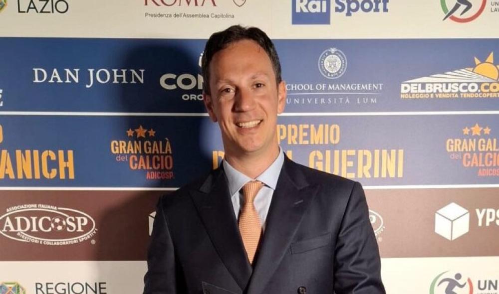 Il Presidente Castiglia premiato al Gran Galà Adicosp come miglior dirigente federale