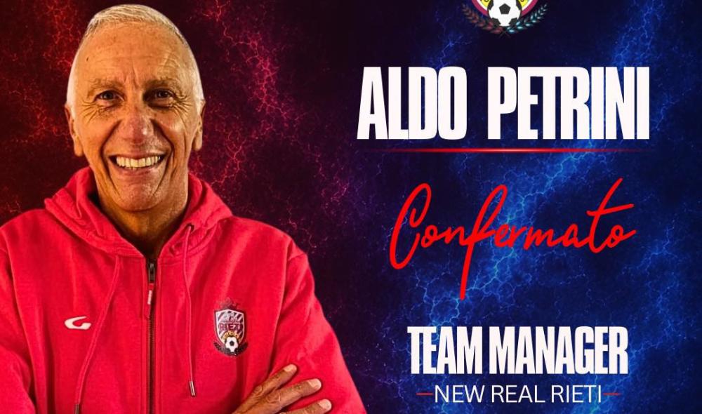 New Real Rieti, avanti insieme: Aldo Petrini confermato nel ruolo di team manager