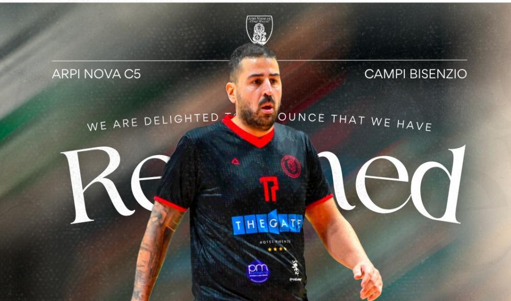 #futsalmercato, altro giro altra conferma all'Arpi Nova: Giorgio Alaia prolunga