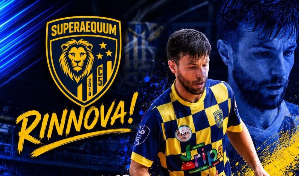 #futsalmercato, la storia continua: Christopher D'Ambrosio rinnova con la Superaequum