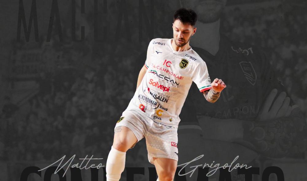#futsalmercato, Maccan Prata: Grigolon firma per un'altra stagione. "Mi aspetto un nuovo inizio"