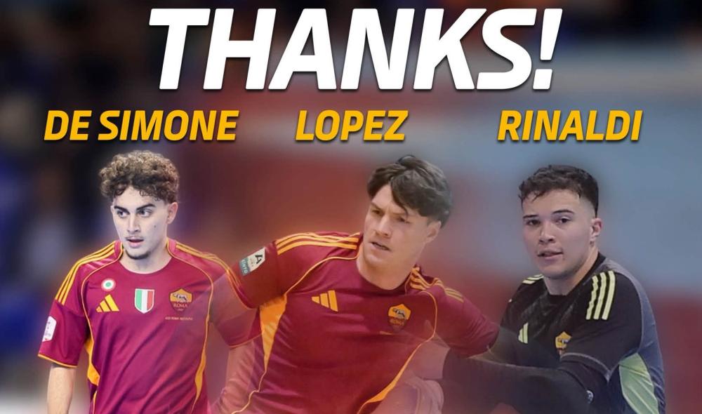 #futsalmercato, altri tre calcettisti terminano l'esperienza alla Roma 1927