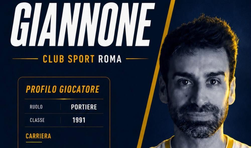 #futsalmercato, Giannone prosegue l'avventura al Club Sport Roma. "Onorati di averti ancora con noi"