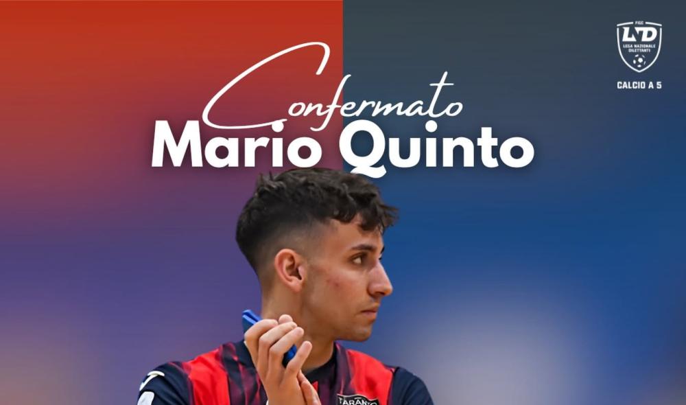 #futsalmercato, New Taranto: Quinto inizierà la sua quinta stagione in rossoblù