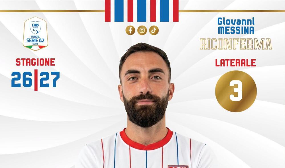 #futsalmercato, AC5: Messina resta nella batteria dei laterali