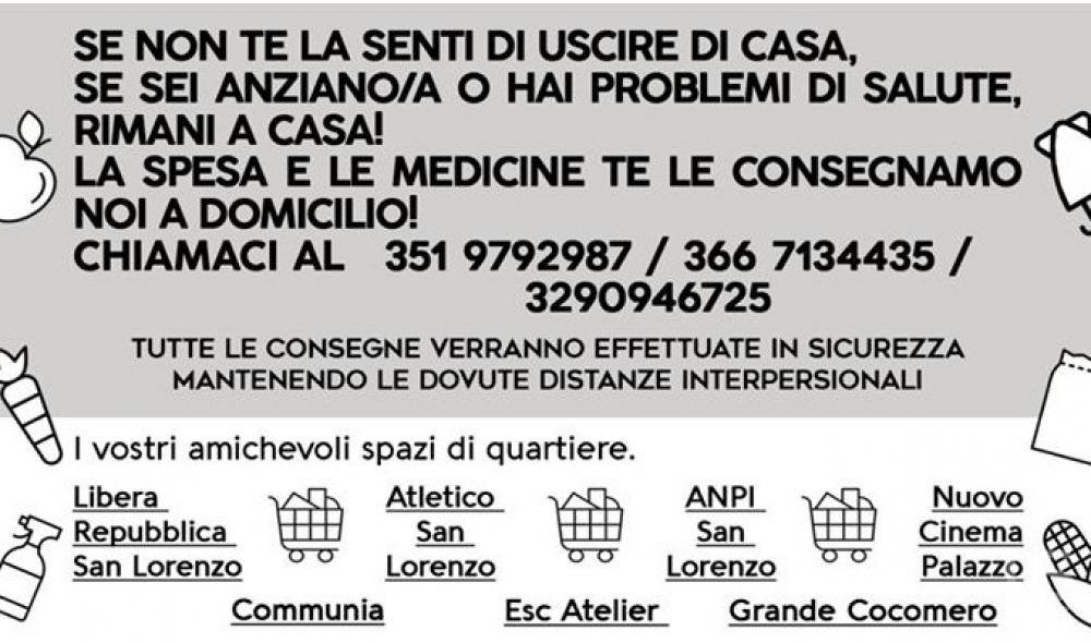 #QuarantenaSolidale a San Lorenzo: Atletico tra i promotori, le info dell'iniziativa