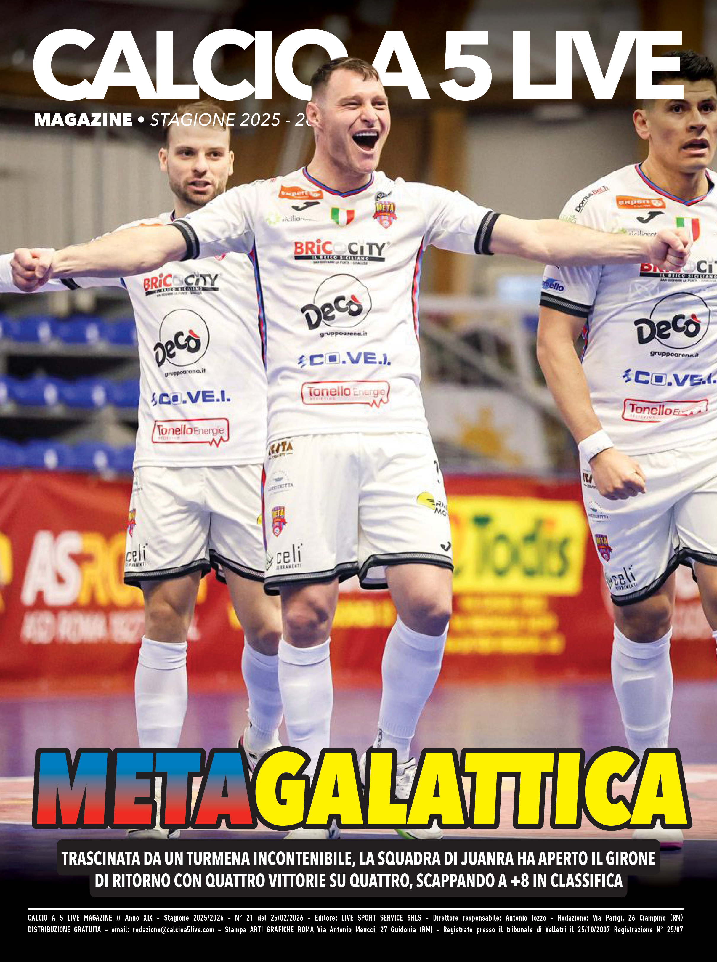 Copertina maschile numero: 21, anno: 2025