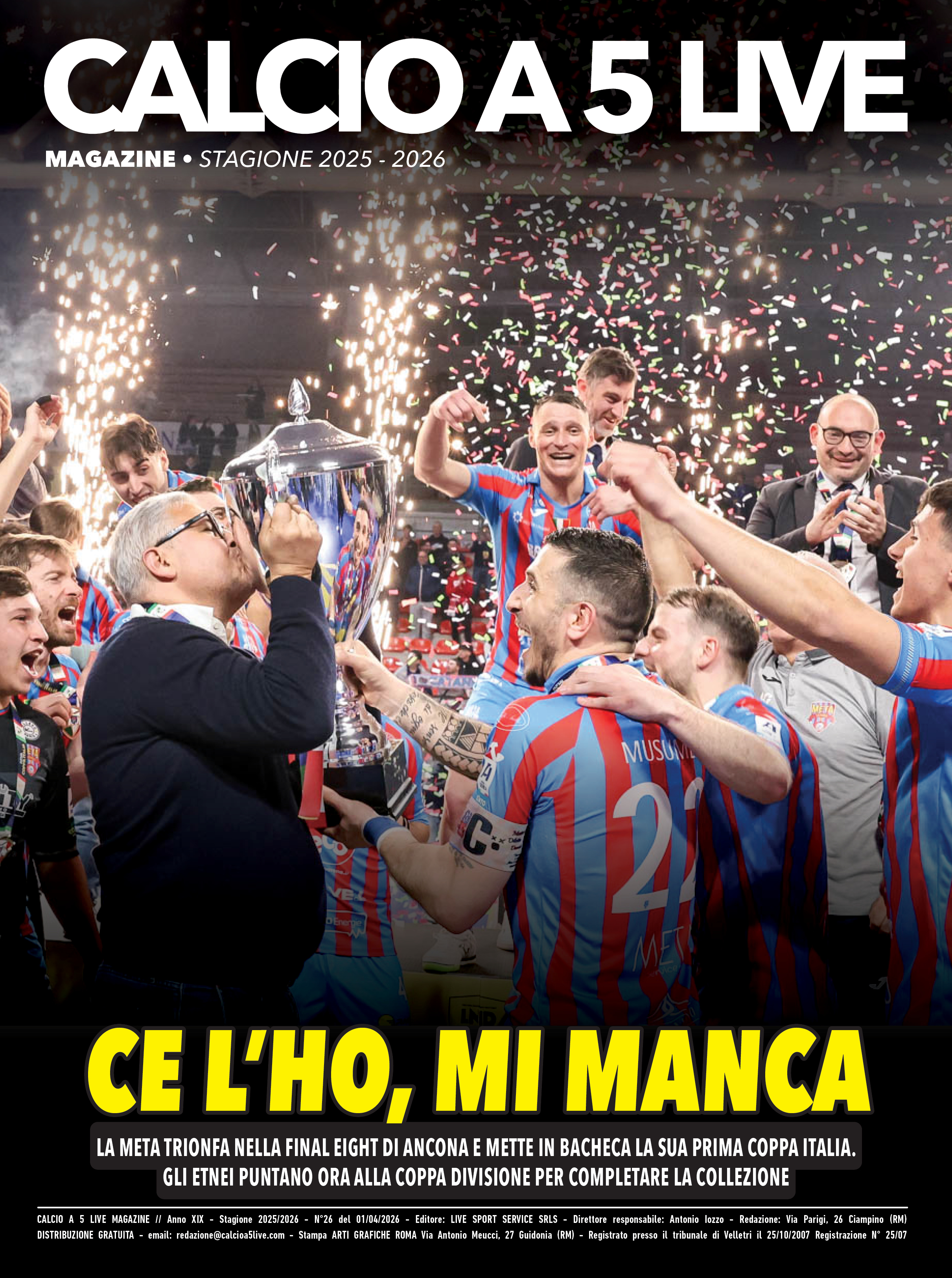 Copertina maschile numero: 26, anno: 2025