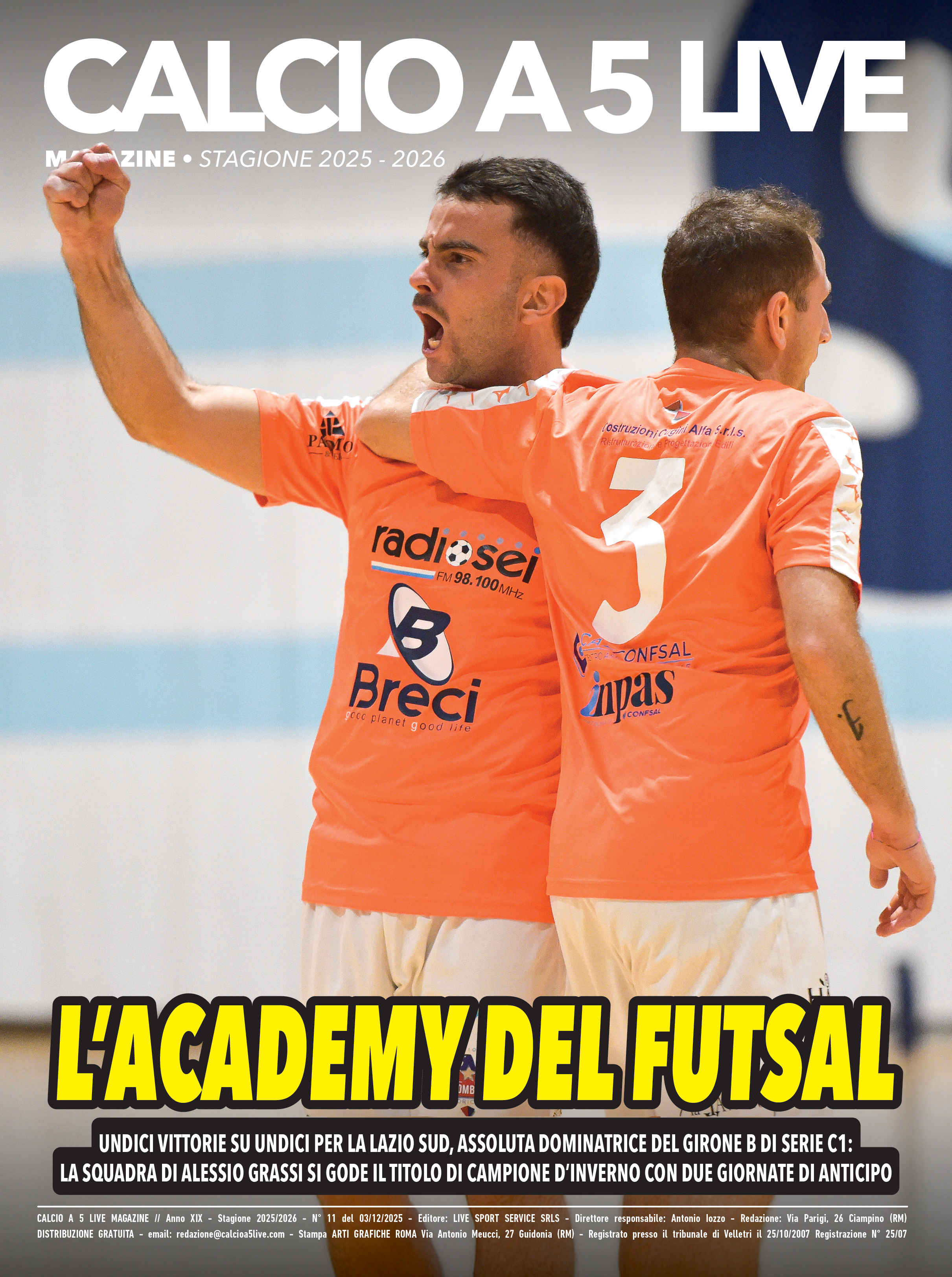 Copertina maschile numero: 11, anno: 2025