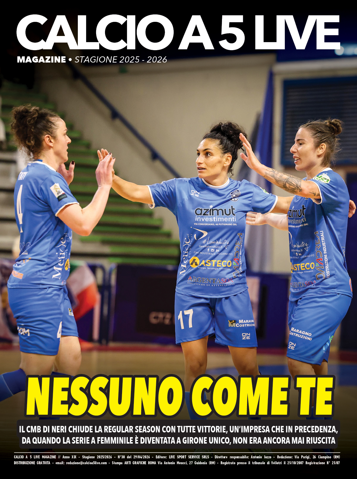 Copertina maschile numero: 30, anno: 2025