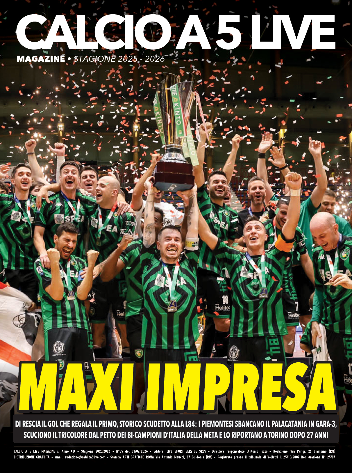 Copertina maschile numero: 35, anno: 2025